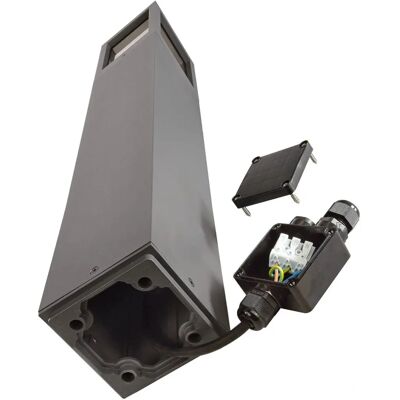 Deko-Light Facado II eckig opal 100cm E27 max 20W Grau IP65 Deko-Light Facado II eckig opal 100cm E27 max 20W Grau IP65