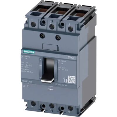 Siemens 3VA1110-1AA36-0AA0 Leitungsschutzschalter - 3-polig, 100A, IEC 60947-3 Siemens 3VA1110-1AA36-0AA0 Leitungsschutzschalter - 3-polig, 100A, IEC 60947-3