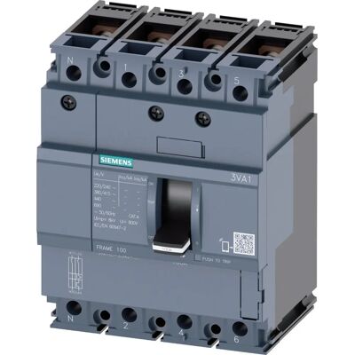 Siemens 3VA1010-2ED42-0AA0 Leistungsschalter - 100A, 690V, 4-polig Siemens 3VA1010-2ED42-0AA0 Leistungsschalter - 100A, 690V, 4-polig