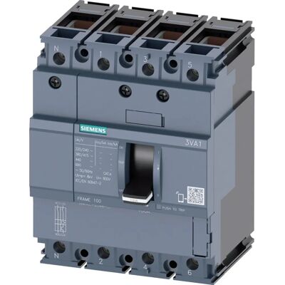Siemens 3VA1020-3ED46-0AA0 Leistungsschalter - 20A, 690V, 4-polig Siemens 3VA1020-3ED46-0AA0 Leistungsschalter - 20A, 690V, 4-polig