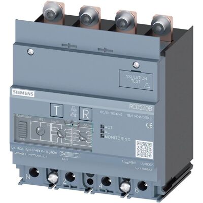 Interrupteur différentiel Siemens RCD520B - 4 pôles IP40 160A - Publicité Interrupteur différentiel Siemens RCD520B - 4 pôles IP40 160A - Publicité