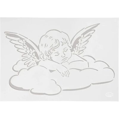 Viva Decor - 26972 - Blanc - A4 21x30 cm - Stencil - Publicité Viva Decor - 26972 - Blanc - A4 21x30 cm - Stencil - Publicité