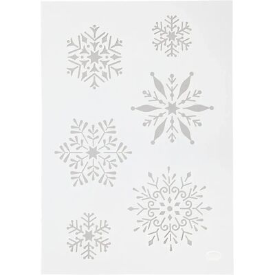 Stencil fiocco di neve in plastica CCH-26977 Viva Decor - Arte Stencil fiocco di neve in plastica CCH-26977 Viva Decor - Arte