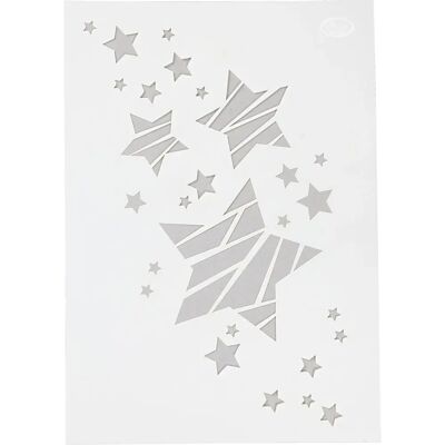 Creativ Company - 26979 - A4 21x30 cm - Sterne - Stencil Creativ Company - 26979 - A4 21x30 cm - Sterne - Stencil