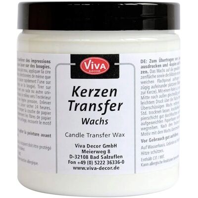 Viva Decor Candle Transfer Wax - Water-based, burns without residue - 250ml - Candle Transfer Wax Viva Decor Candle Transfer Wax - Water-based, burns without residue - 250ml - Candle Transfer Wax