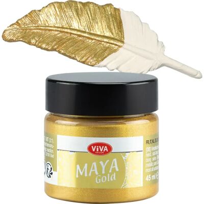 VIVA DECOR Maya Gold - Or 45ml - Peinture - Publicité VIVA DECOR Maya Gold - Or 45ml - Peinture - Publicité