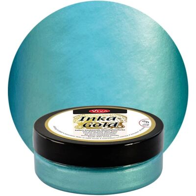 Viva Decor Inca Gold Turquoise - Peinture - 50ml - Publicité Viva Decor Inca Gold Turquoise - Peinture - 50ml - Publicité