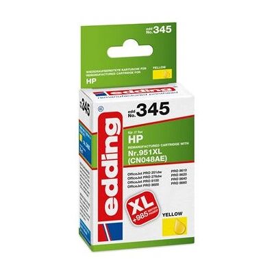 Cartouche d'encre jaune edding EDD-345 - Accessoire d'imprimante Cartouche d'encre jaune edding EDD-345 - Accessoire d'imprimante