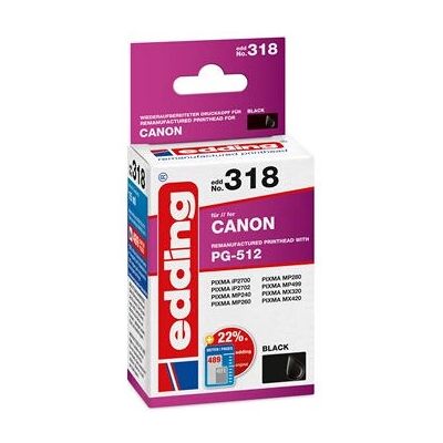 Edding EDD-318 Fekete tinta patron - Kompatibilis Canon Pixma Edding EDD-318 Fekete tinta patron - Kompatibilis Canon Pixma