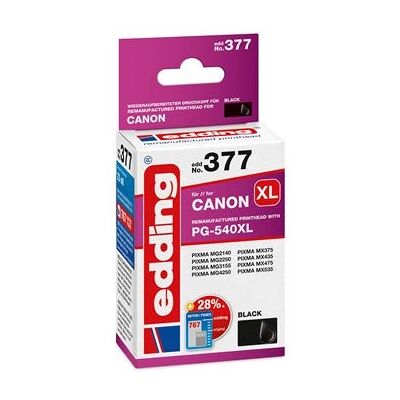 Edding EDD-377 blækpatron - Sort - Inkjet & Laserprinter Edding EDD-377 blækpatron - Sort - Inkjet & Laserprinter
