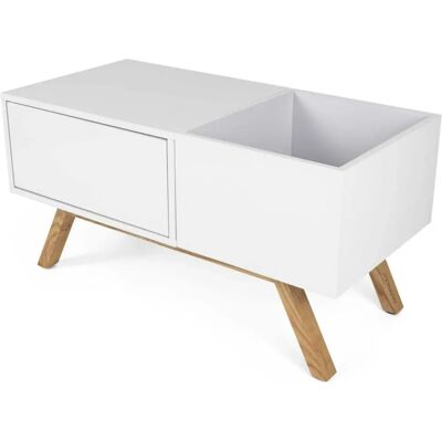 Glorious Turntable Lowboard - Meuble pour tourne-disque - Blanc Glorious Turntable Lowboard - Meuble pour tourne-disque - Blanc