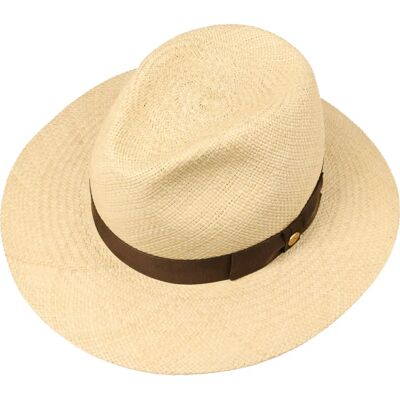 Mayser Menton brunt Panama-hatt - UV 80+ solbeskyttelse Mayser Menton brunt Panama-hatt - UV 80+ solbeskyttelse