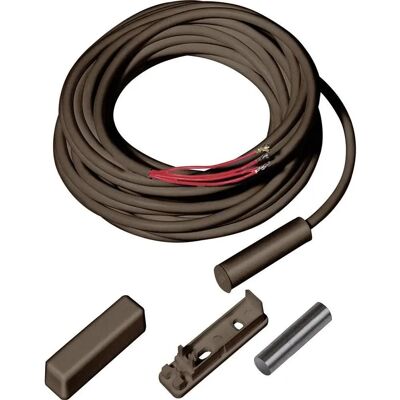 Abus MK1010B Öffnungssensor - Tür/Fenster Magnetkontakt, Braun, 4m Kabel Abus MK1010B Öffnungssensor - Tür/Fenster Magnetkontakt, Braun, 4m Kabel
