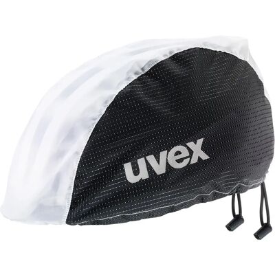 Uvex Waterproof Helmet Cover - Black-White - Rain Cover Uvex Waterproof Helmet Cover - Black-White - Rain Cover