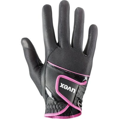 UVEX Reithandschuh Sumair - Schwarz/Pink - Größe 6 1/2 UVEX Reithandschuh Sumair - Schwarz/Pink - Größe 6 1/2