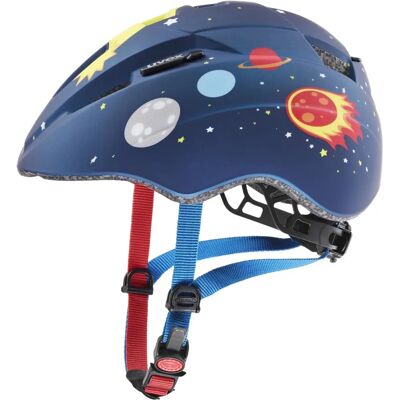 Uvex Kid 2 CC Donkerblauw Rocket Mat Fietshelm - Kind Uvex Kid 2 CC Donkerblauw Rocket Mat Fietshelm - Kind