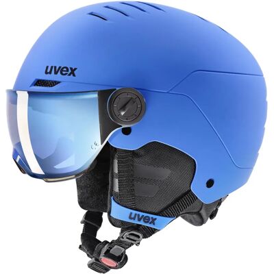 Uvex Rocket Jr. Visor Blue Matt - Kask narciarski Uvex Rocket Jr. Visor Blue Matt - Kask narciarski