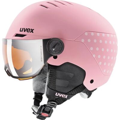 Visiera Uvex Rocket Jr. Różowy Confetti - Kask narciarski Visiera Uvex Rocket Jr. Różowy Confetti - Kask narciarski