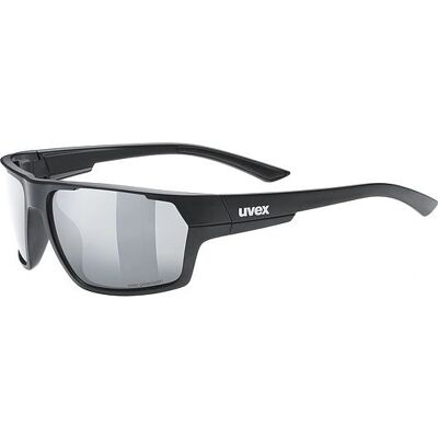 uvex Sportstyle 233 P Sports Glasses - Black Matt Lite Mirror Silver uvex Sportstyle 233 P Sports Glasses - Black Matt Lite Mirror Silver