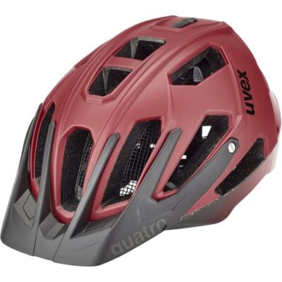 Uvex Quatro CC Mörkröd/Svart Mat Cykelhjälm - MTB Uvex Quatro CC Mörkröd/Svart Mat Cykelhjälm - MTB