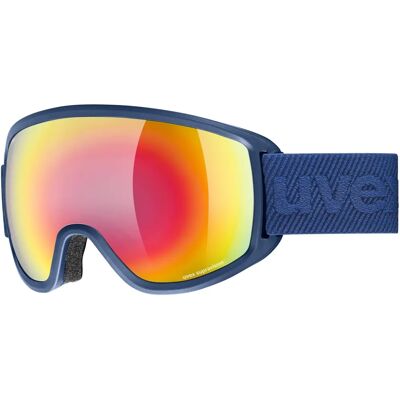 Lunettes de Ski Uvex Navy Mat/Miroir Arc-en-ciel - Résistantes aux chocs, Anti-buée Lunettes de Ski Uvex Navy Mat/Miroir Arc-en-ciel - Résistantes aux chocs, Anti-buée