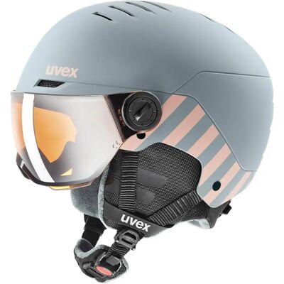 Kask dziecięcy Uvex Rocket Jr. z wizjerem - Odporna na uderzenia, Regulowana, Unisex - Zima Kask dziecięcy Uvex Rocket Jr. z wizjerem - Odporna na uderzenia, Regulowana, Unisex - Zima
