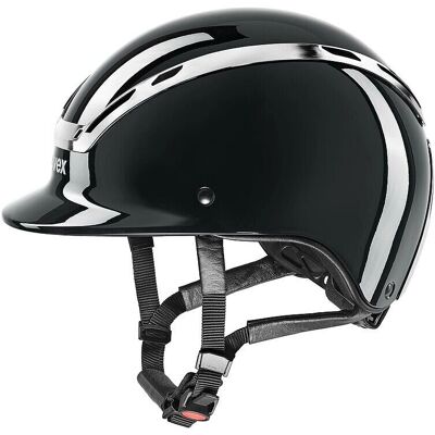 UVEX Exxeed Glänzender Chrome Reithelm - Pferdesattelhelm UVEX Exxeed Glänzender Chrome Reithelm - Pferdesattelhelm