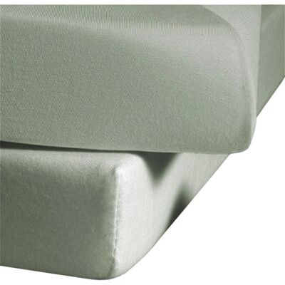 FLEURESSE Baumwolle Mako Satin Spannbettlaken - Uni, 90x200cm FLEURESSE Baumwolle Mako Satin Spannbettlaken - Uni, 90x200cm
