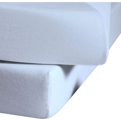 FLEURESSE Blau Satin Bettlaken 160x260 - Bettwäsche FLEURESSE Blau Satin Bettlaken 160x260 - Bettwäsche