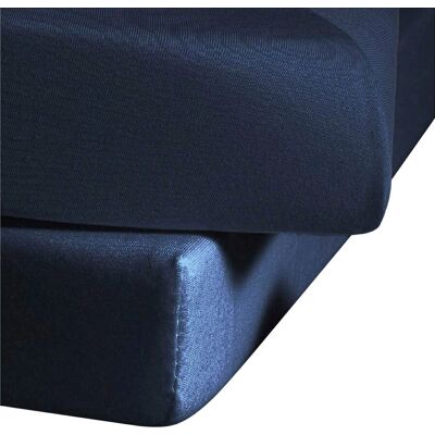 Fleuresse Blau Satin Bettwäsche - Bettlaken 220x260cm Fleuresse Blau Satin Bettwäsche - Bettlaken 220x260cm