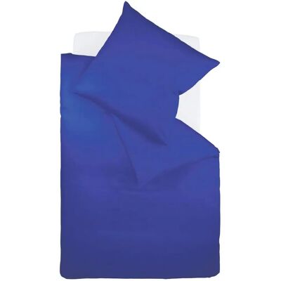 FLEURESSE Königsblau Mako-Satin Bettwäsche-Set FLEURESSE Königsblau Mako-Satin Bettwäsche-Set