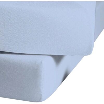 Fleuresse Jenny C Blau Spannbettlaken 90-100cm Fleuresse Jenny C Blau Spannbettlaken 90-100cm