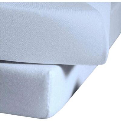 Fleuresse Jenny C Blau Spannbettlaken - Bettlaken Fleuresse Jenny C Blau Spannbettlaken - Bettlaken
