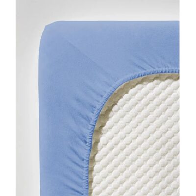 FLEURESSE Jenny C - Blau Jersey Bettlaken 90-100cm - Bettwäsche FLEURESSE Jenny C - Blau Jersey Bettlaken 90-100cm - Bettwäsche