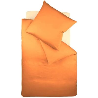 FLEURESSE Orange Mako-Satin Bettwäsche - Bett- & Kissenbezug FLEURESSE Orange Mako-Satin Bettwäsche - Bett- & Kissenbezug