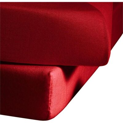 Fleuresse Jenny C - 120x200 cm - rot - Spannbettlaken Fleuresse Jenny C - 120x200 cm - rot - Spannbettlaken