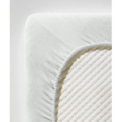 Fleuresse Komfort Spannbettlaken - Baumwolle Elasthan, Weiß, 200x200-220 cm Fleuresse Komfort Spannbettlaken - Baumwolle Elasthan, Weiß, 200x200-220 cm
