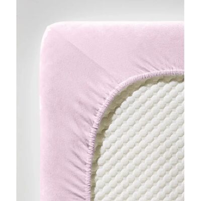 FLEURESSE Komfort Spannbettlaken - 180x200cm, Rosa, Baumwolle-Elasthan FLEURESSE Komfort Spannbettlaken - 180x200cm, Rosa, Baumwolle-Elasthan