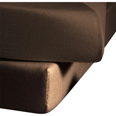 FLEURESSE Braun 220x260cm Satin Bettlaken - Bettwäsche FLEURESSE Braun 220x260cm Satin Bettlaken - Bettwäsche