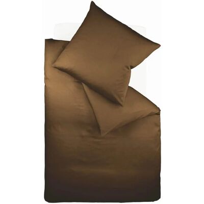 FLEURESSE Braun Mako-Satin Bettwäsche - Bettwäsche-Set FLEURESSE Braun Mako-Satin Bettwäsche - Bettwäsche-Set