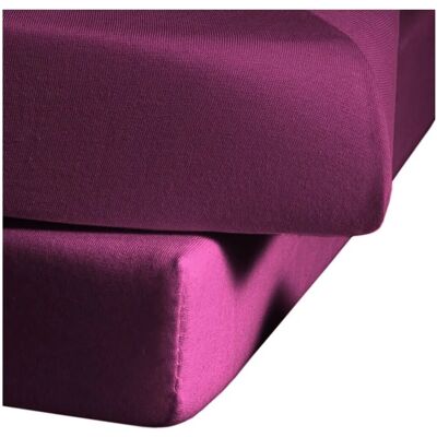 FLEURESSE Komfort Lila Jersey Spannbettlaken - Bettbezug FLEURESSE Komfort Lila Jersey Spannbettlaken - Bettbezug