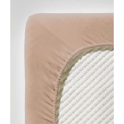 Fleuresse Comfort Spannbettlaken - Baumwolle Jersey, Beige, 200x200cm Fleuresse Comfort Spannbettlaken - Baumwolle Jersey, Beige, 200x200cm