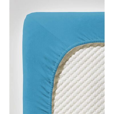 Fleuresse Comfort - Mako-Jersey Spannbettlaken - Blau Fleuresse Comfort - Mako-Jersey Spannbettlaken - Blau