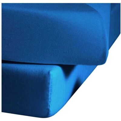 Fleuresse Jenny C Blau Spannbettlaken - Bettlaken Fleuresse Jenny C Blau Spannbettlaken - Bettlaken