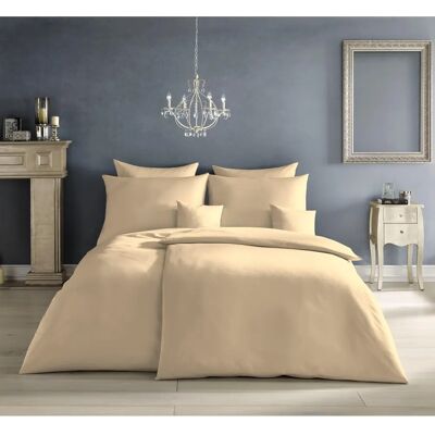 Fleuresse Beige Satin Bettwäsche - Bettwäsche Fleuresse Beige Satin Bettwäsche - Bettwäsche