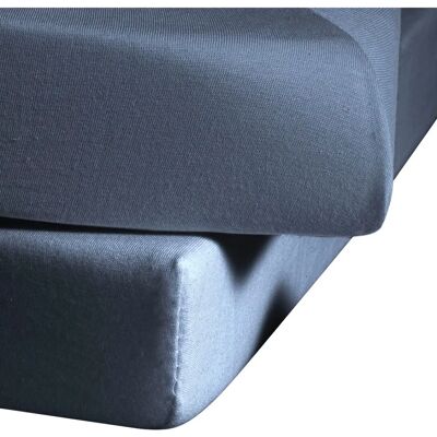 FLEURESSE Blau Satin Bettlaken - Bettwäsche FLEURESSE Blau Satin Bettlaken - Bettwäsche