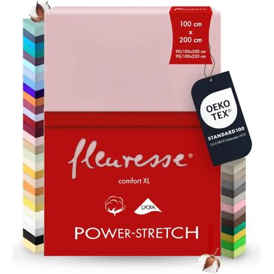 FLEURESSE Komfort XL Spannbettlaken - Hochwertiges Mako-Jersey FLEURESSE Komfort XL Spannbettlaken - Hochwertiges Mako-Jersey