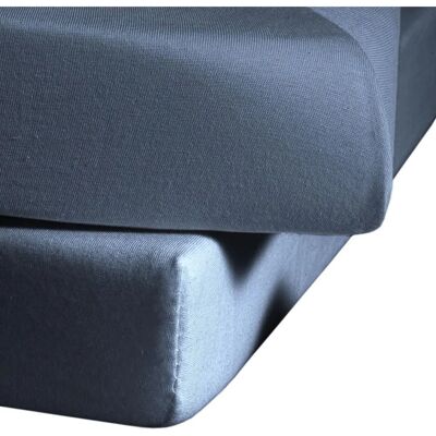 FLEURESSE Jenny C Denim Spannbettlaken - Bettlaken FLEURESSE Jenny C Denim Spannbettlaken - Bettlaken