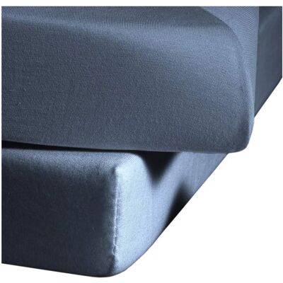 FLEURESSE Jenny C Blau Mercerized Baumwolle Spannbettlaken FLEURESSE Jenny C Blau Mercerized Baumwolle Spannbettlaken