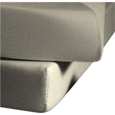 FLEURESSE Jenny C Mako-Jersey Bettlaken Grau 180-200x200cm FLEURESSE Jenny C Mako-Jersey Bettlaken Grau 180-200x200cm